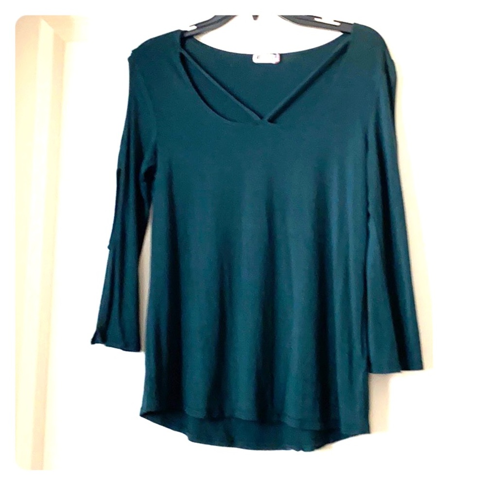 Kut from the kloth emerald green shirt